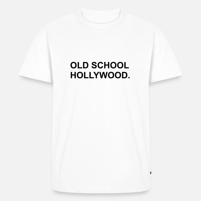 Old School Hollywood - Männer Premium Bio T-Shirt - Weiß