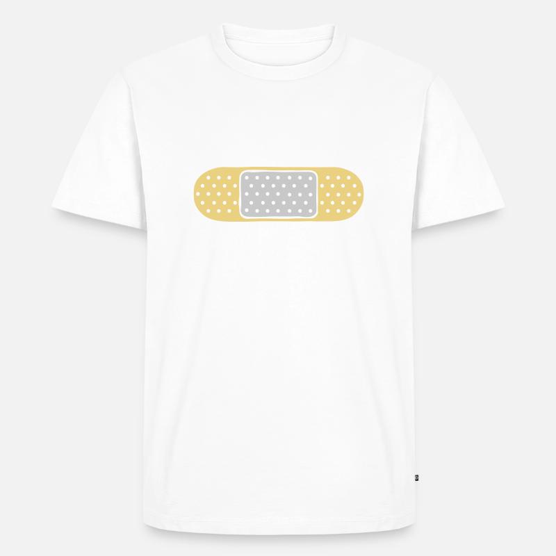 Design Dots Patch - Men's Premium Organic T-Shirt - white