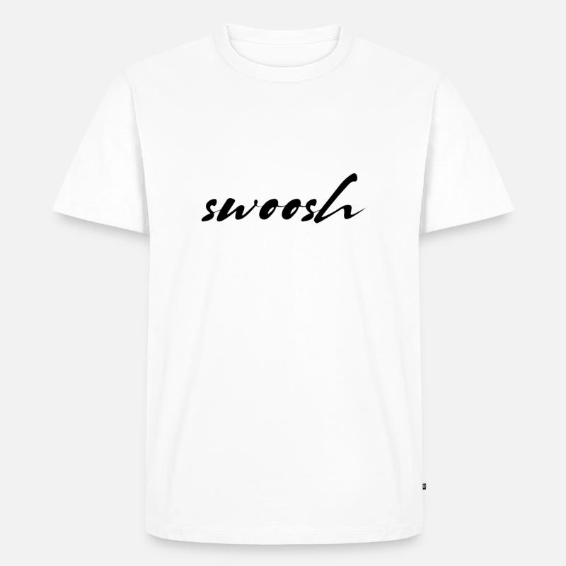 swoosh - Männer Premium Bio T-Shirt - Weiß