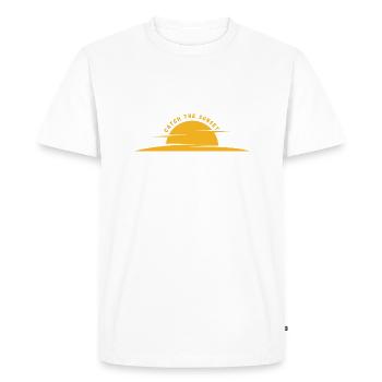 Beautiful Sunset Design - Men's Premium Organic T-Shirt - white - Front - Nico (187cm)