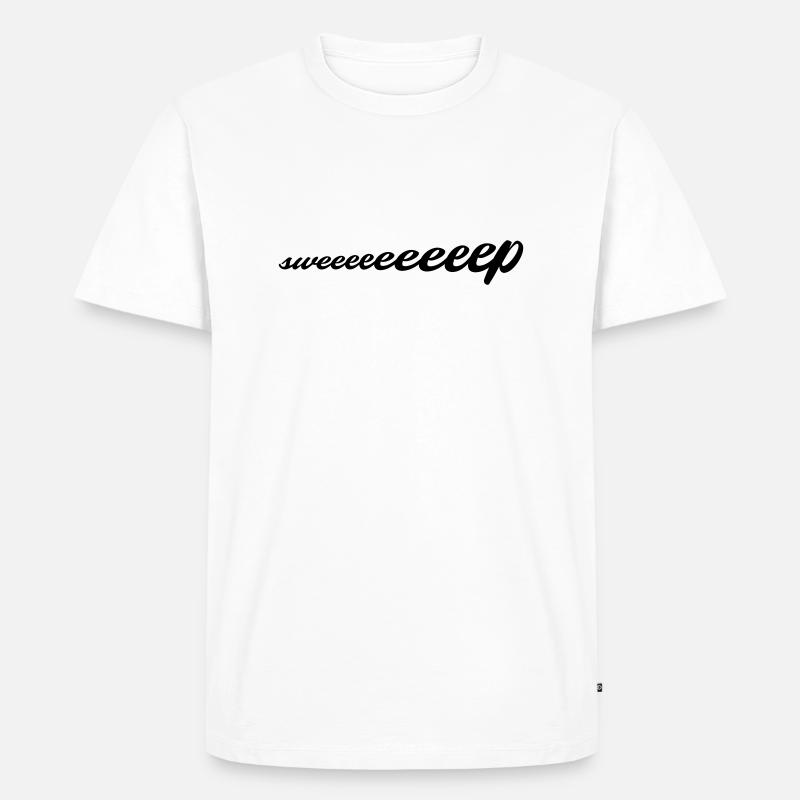 sweeeeeeeeep - Männer Premium Bio T-Shirt - Weiß