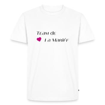 Team de la mariée - T-shirt Premium bio Homme - blanc - Devant - Nico (187cm)