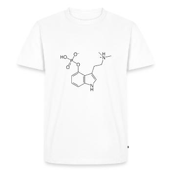 Psylocibin Drug - Men's Premium Organic T-Shirt - white - Front - Nico (187cm)