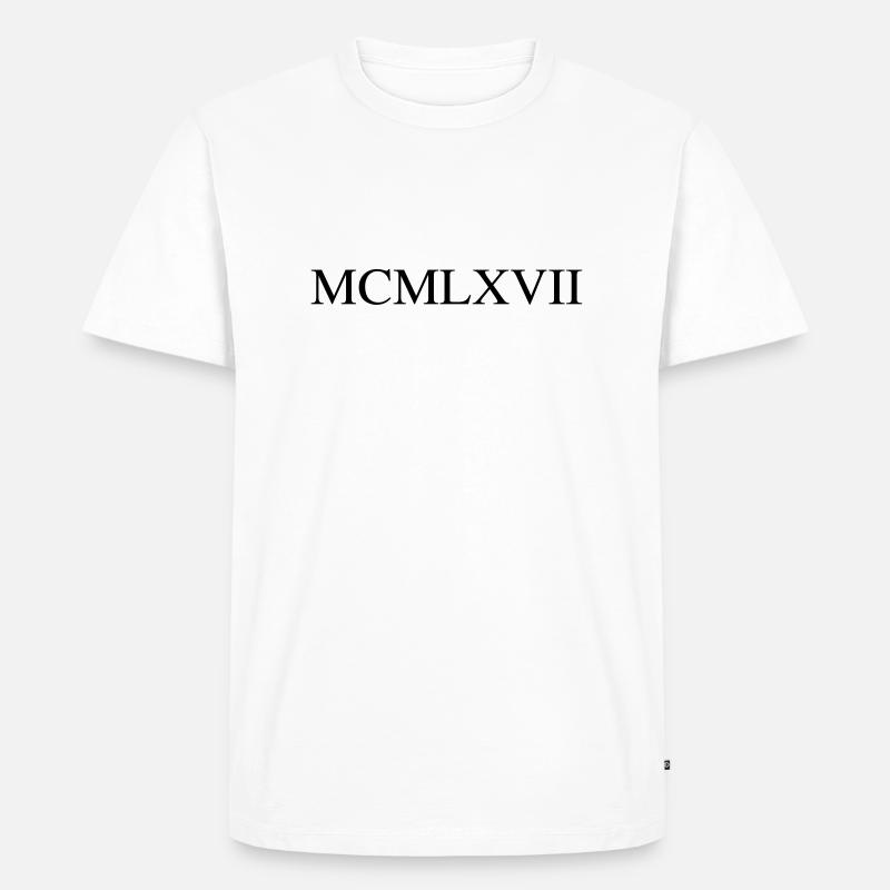 1967 - Männer Premium Bio T-Shirt - Weiß