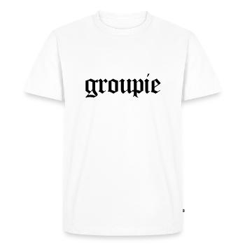 Groupie - T-shirt Premium bio Homme - blanc - Devant - Nico (187cm)