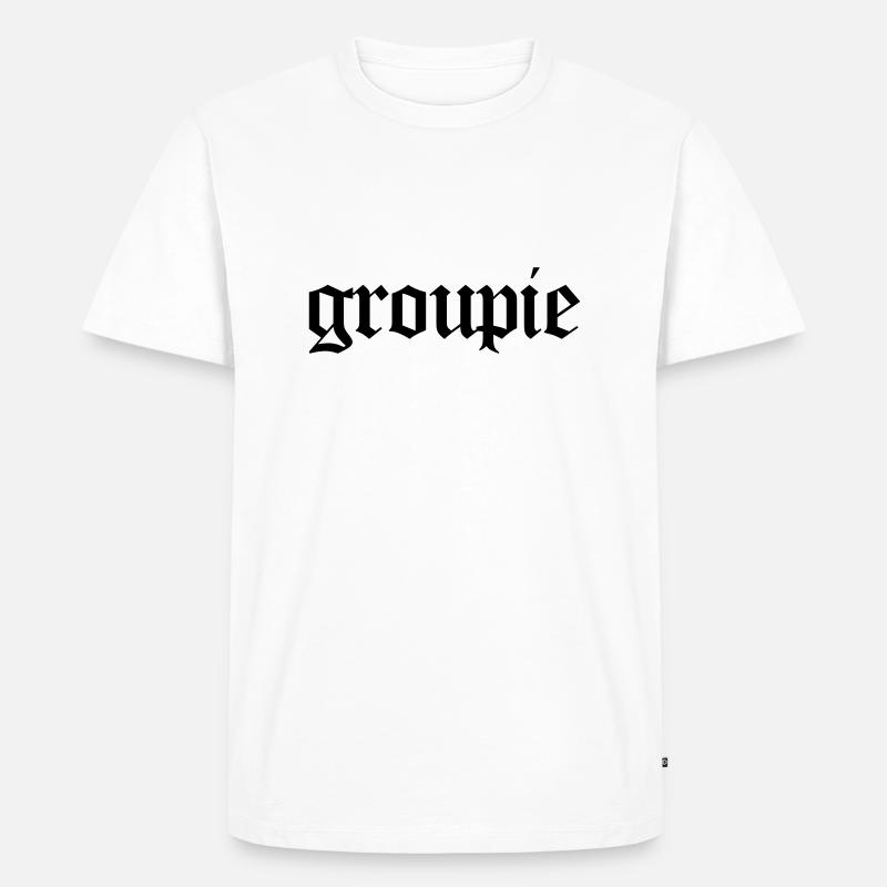 Groupie - Männer Premium Bio T-Shirt - Weiß