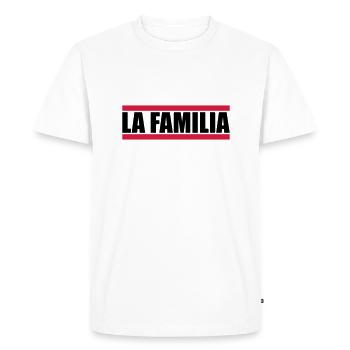 Bar La Familia - T-shirt Premium bio Homme - blanc - Devant - Nico (187cm)