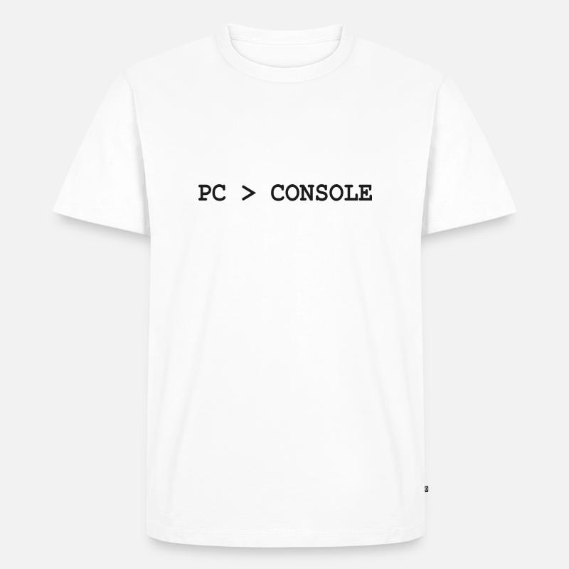 PC > Console - T-shirt Premium bio Homme - blanc