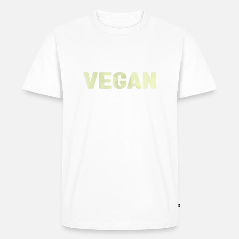 Vegan - splash - Männer Premium Bio T-Shirt - Weiß