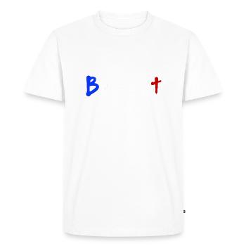 But match de football - T-shirt Premium bio Homme - blanc - Devant - Nico (187cm)