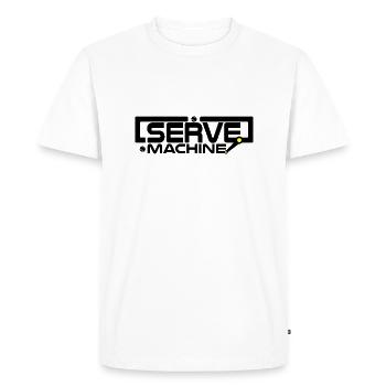serve machine noir et jaune - T-shirt Premium bio Homme - blanc - Devant - Nico (187cm)