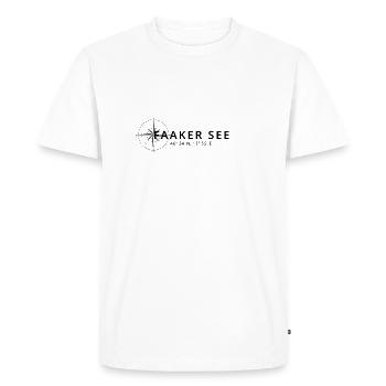 Conception de la boussole Faakersee - T-shirt Premium bio Homme - blanc - Devant - Nico (187cm)