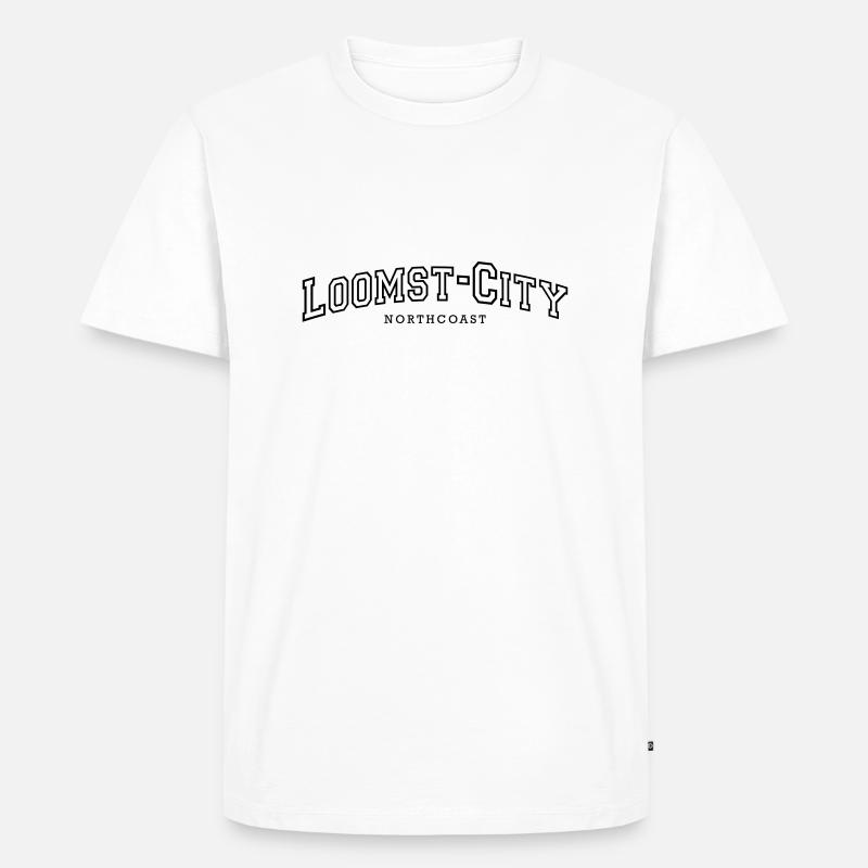 Loomst City - Männer Premium Bio T-Shirt - Weiß