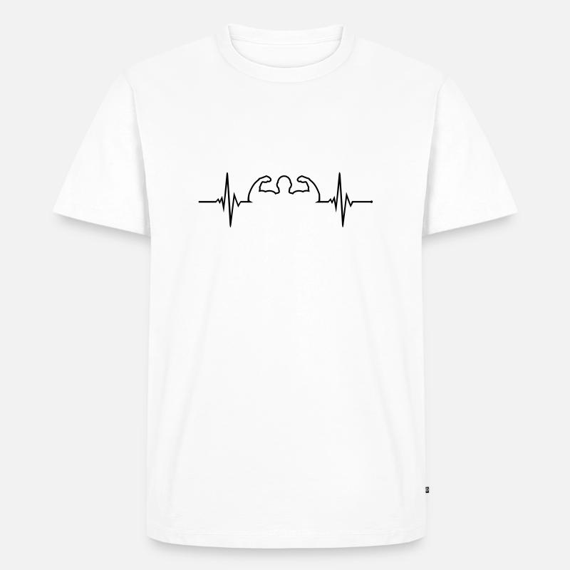 Pulse - Bodybuilder - T-shirt Premium bio Homme - blanc