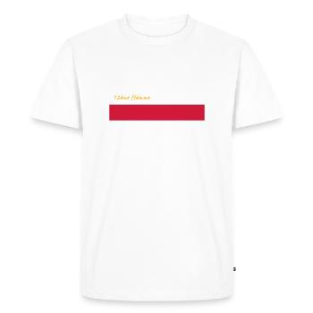 France 98 - Foot - T-shirt Premium bio Homme - blanc - Devant - Nico (187cm)