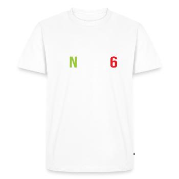 Engrenages de moto 1N23456 One Down-Five Up - T-shirt Premium bio Homme - blanc - Devant - Nico (187cm)