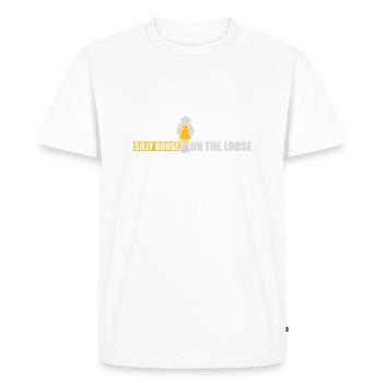 goose on the loose - Men's Premium Organic T-Shirt - white - Front - Nico (187cm)