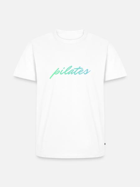 Pilates Wellness Studio - Männer Premium Bio T-Shirt - Weiß