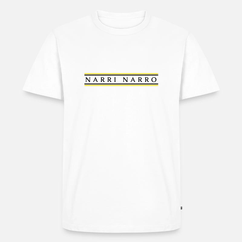 Narri Narro - Männer Premium Bio T-Shirt - Weiß