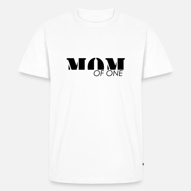 MAMAN - Mutter eines Kindes - Männer Premium Bio T-Shirt - Weiß