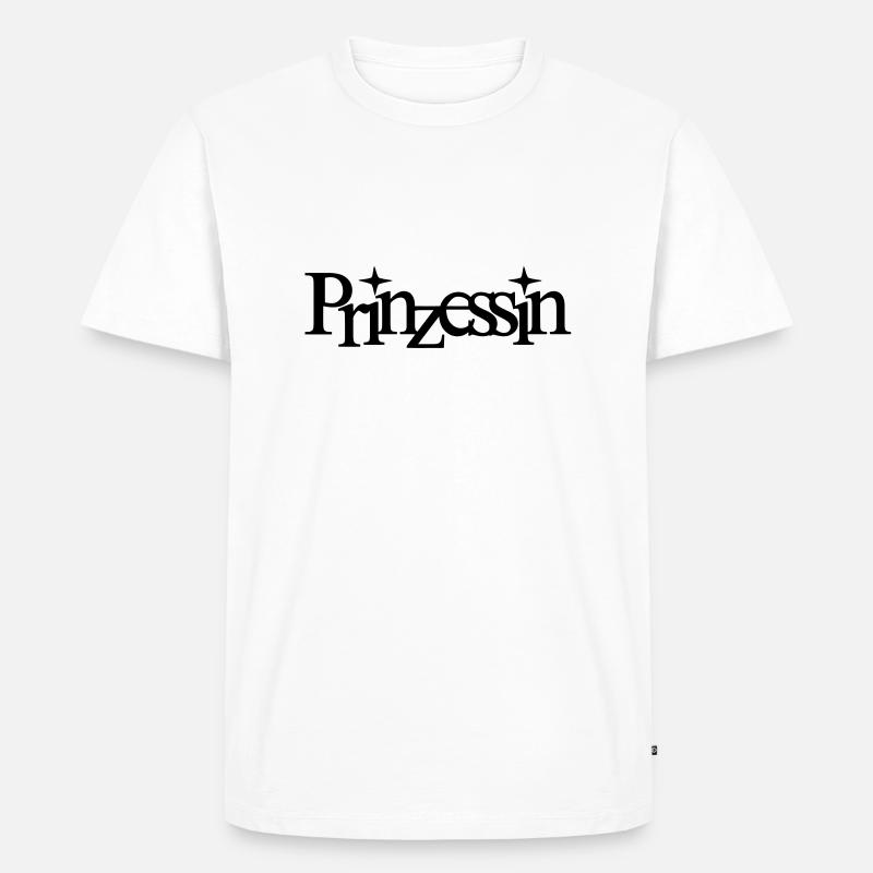 prinzessin - Männer Premium Bio T-Shirt - Weiß