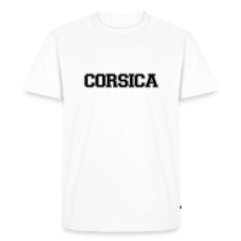 Corsica Name - T-shirt Premium bio Homme - blanc - Devant - Nico (187cm)