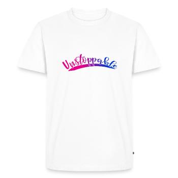 Imparable - T-shirt Premium bio Homme - blanc - Devant - Nico (187cm)