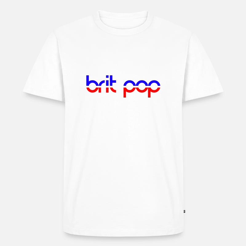 BRIT POP - T-shirt Premium bio Homme - blanc