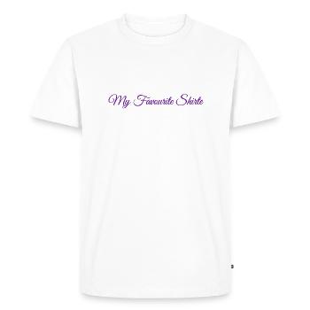 My Favourite Shirte - Men's Premium Organic T-Shirt - white - Front - Nico (187cm)