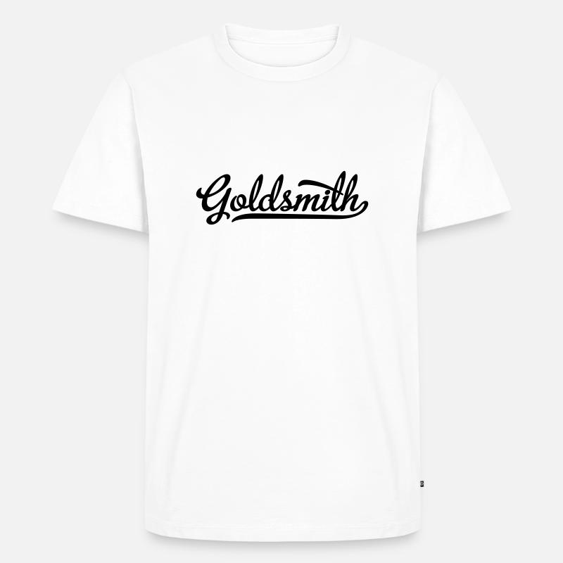 Goldschmied - Männer Premium Bio T-Shirt - Weiß