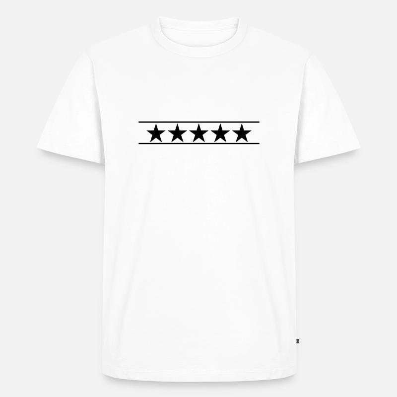 sterne - Männer Premium Bio T-Shirt - Weiß