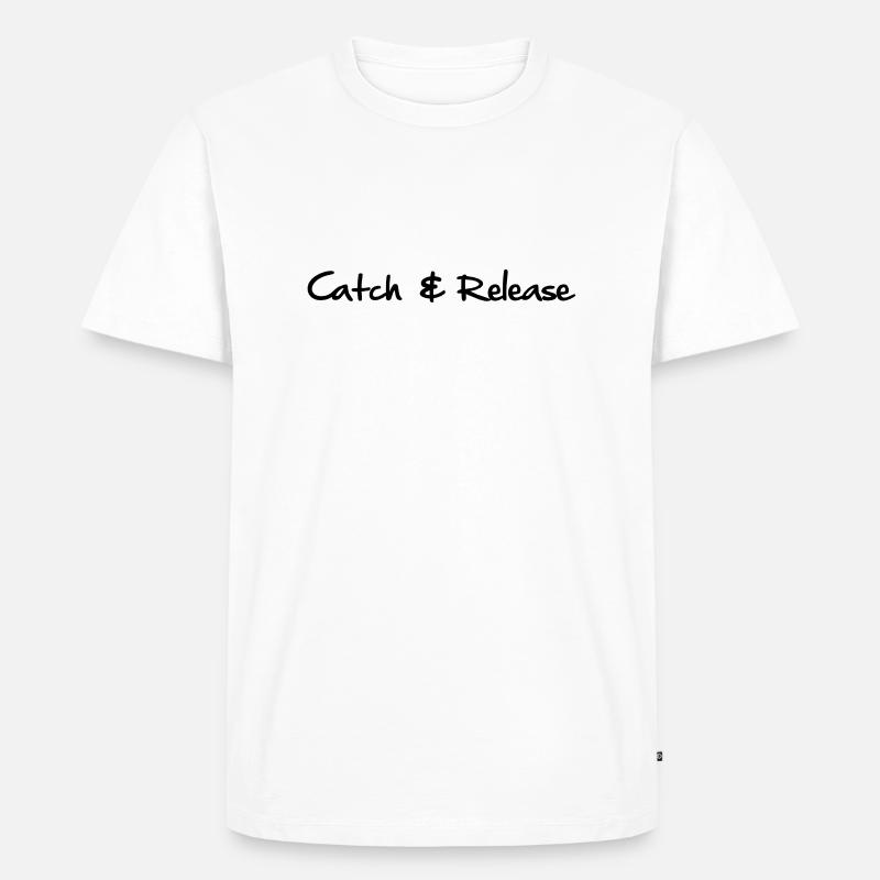 Catch and Release - Männer Premium Bio T-Shirt - Weiß