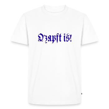 O zapft est! - T-shirt Premium bio Homme - blanc - Devant - Nico (187cm)