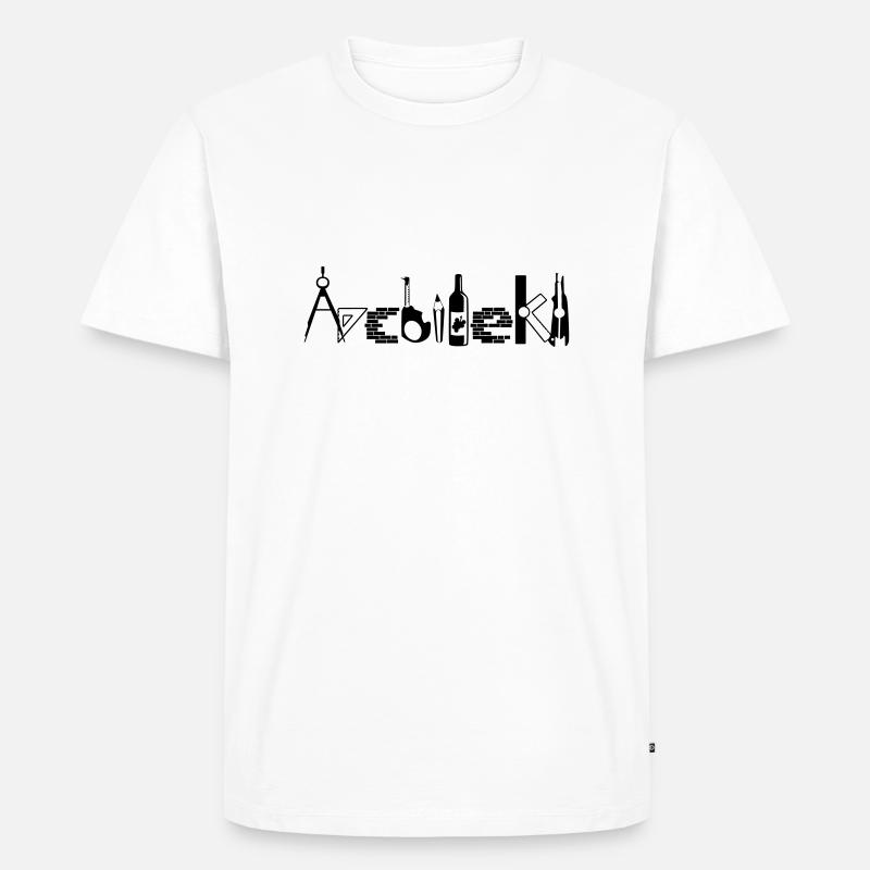Architekt - Männer Premium Bio T-Shirt - Weiß