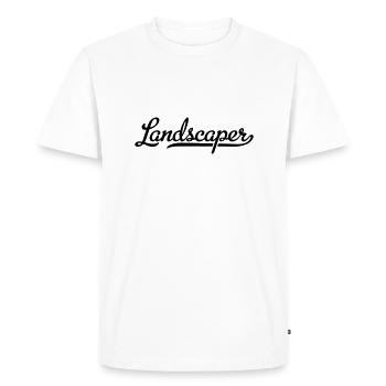 Paysagiste - T-shirt Premium bio Homme - blanc - Devant - Nico (187cm)