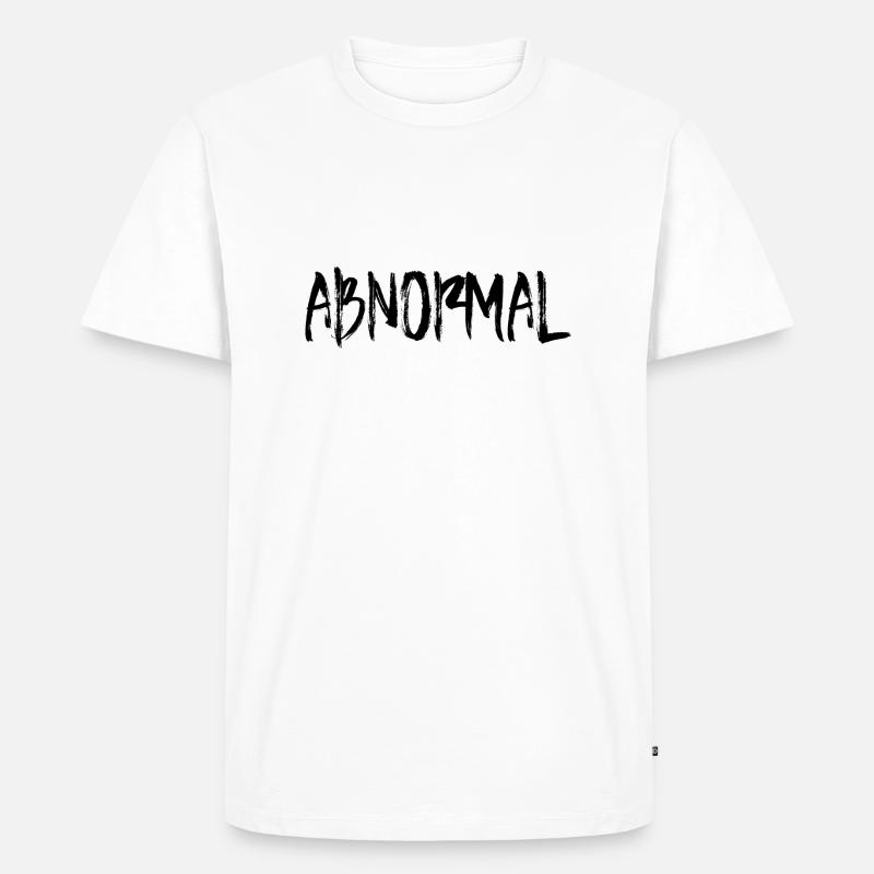 Abnormal - Männer Premium Bio T-Shirt - Weiß