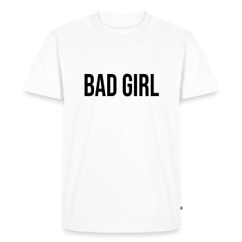 Bad Girl - Men's Premium Organic T-Shirt - white - Front - Nico (187cm)