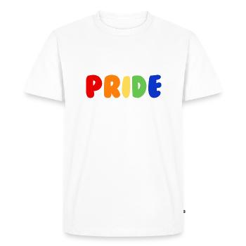 Orgueil - T-shirt Premium bio Homme - blanc - Devant - Nico (187cm)