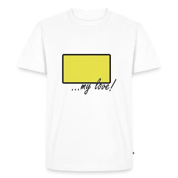 village mon amour - T-shirt Premium bio Homme - blanc - Devant - Nico (187cm)
