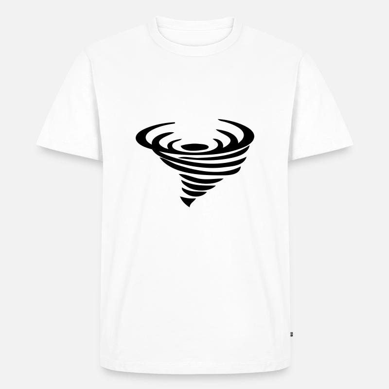 tornado - Männer Premium Bio T-Shirt - Weiß