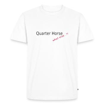 Quarter Horse, what else - Men's Premium Organic T-Shirt - white - Front - Nico (187cm)