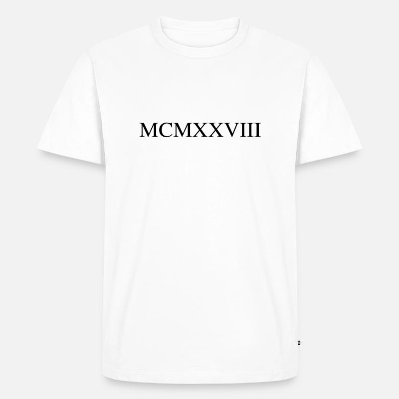 1928 - Männer Premium Bio T-Shirt - Weiß