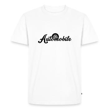 automobile - T-shirt Premium bio Homme - blanc - Devant - Nico (187cm)