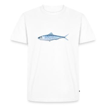 Poissons peints - T-shirt Premium bio Homme - blanc - Devant - Nico (187cm)