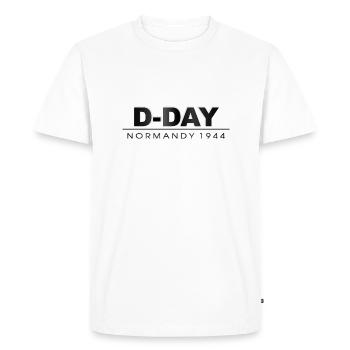 D-Day Normandy 1944 - Veterans Day - Men's Premium Organic T-Shirt - white - Front - Nico (187cm)