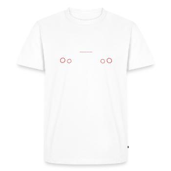 feu GTR voiture - T-shirt Premium bio Homme - blanc - Devant - Nico (187cm)