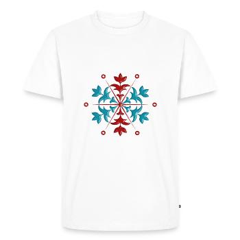 Étoile - T-shirt Premium bio Homme - blanc - Devant - Nico (187cm)