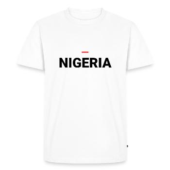 NIGERIA - T-shirt Premium bio Homme - blanc - Devant - Nico (187cm)