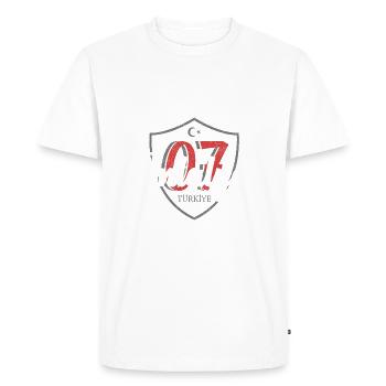 Antalya - T-shirt Premium bio Homme - blanc - Devant - Nico (187cm)
