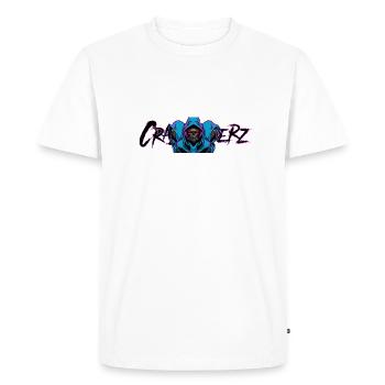 Crazygamerz - Men's Premium Organic T-Shirt - white - Front - Nico (187cm)